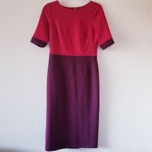 Maggy London color block half sleeve dress sz 6